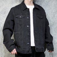 古着 オーバーサイズ ブラックデニム デニムジャケット ジャケット ブラック | Vintage.City 古着屋、古着コーデ情報を発信