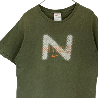 NIKE ナイキ Tシャツ リンガーT センターロゴ プリント 白タグ 90s 