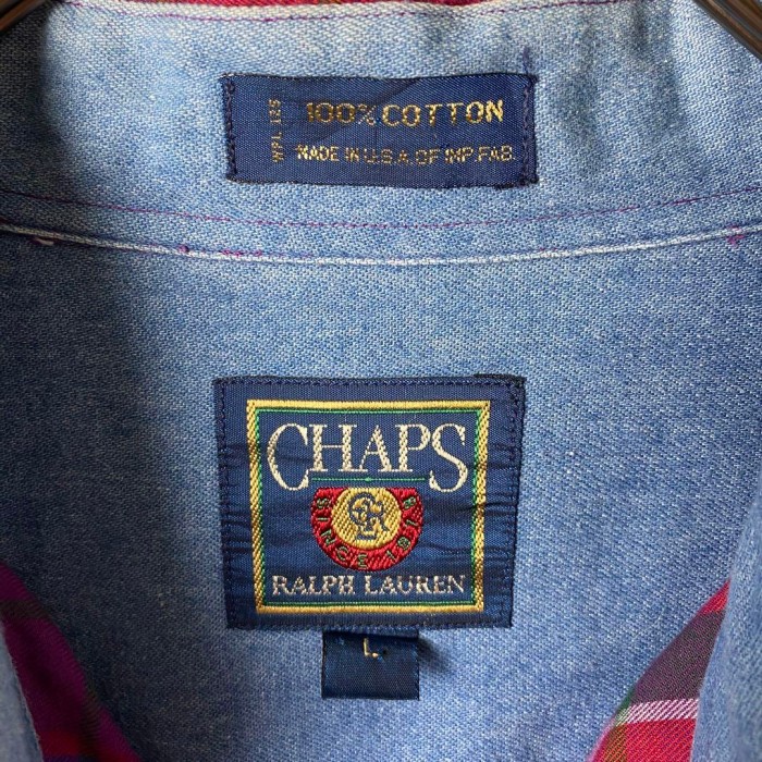 80s USA製 CHAPS ラルフローレン シャツ 長袖 チェック L 紫 | Vintage.City 古着屋、古着コーデ情報を発信