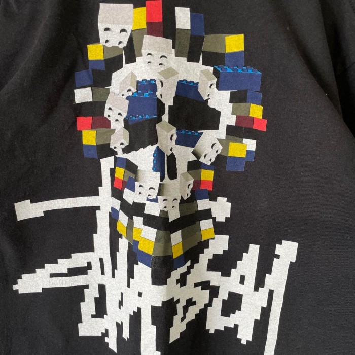 STUSSY 00s mosaik skull back print T-shirt size L 配送B ステューシー　モザイクスカル　バックプリントTシャツ | Vintage.City 古着屋、古着コーデ情報を発信