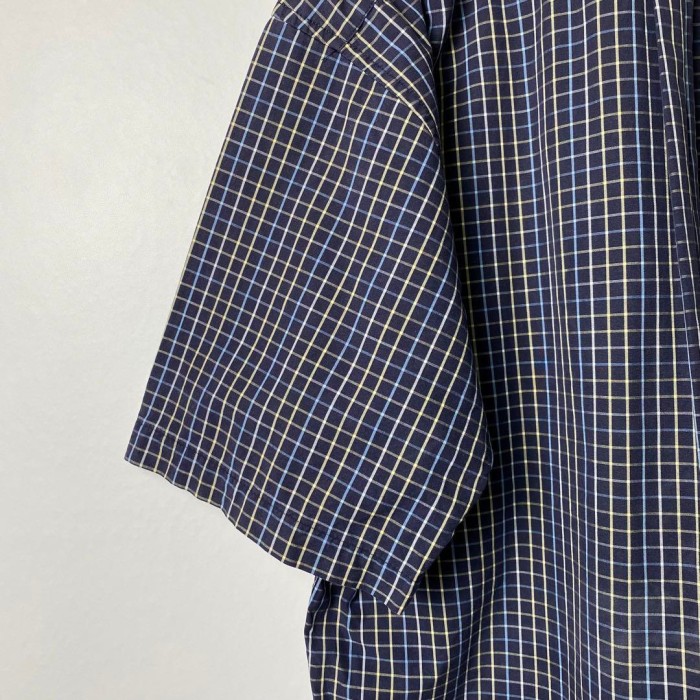90s トミーヒルフィガー 旧ロゴ シャツ 半袖 チェック ネイビー M 074 | Vintage.City 古着屋、古着コーデ情報を発信