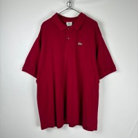 90s LACOSTE フランス ポロシャツ レッド 大きい サイズ9 3XL | Vintage.City 빈티지숍, 빈티지 코디 정보