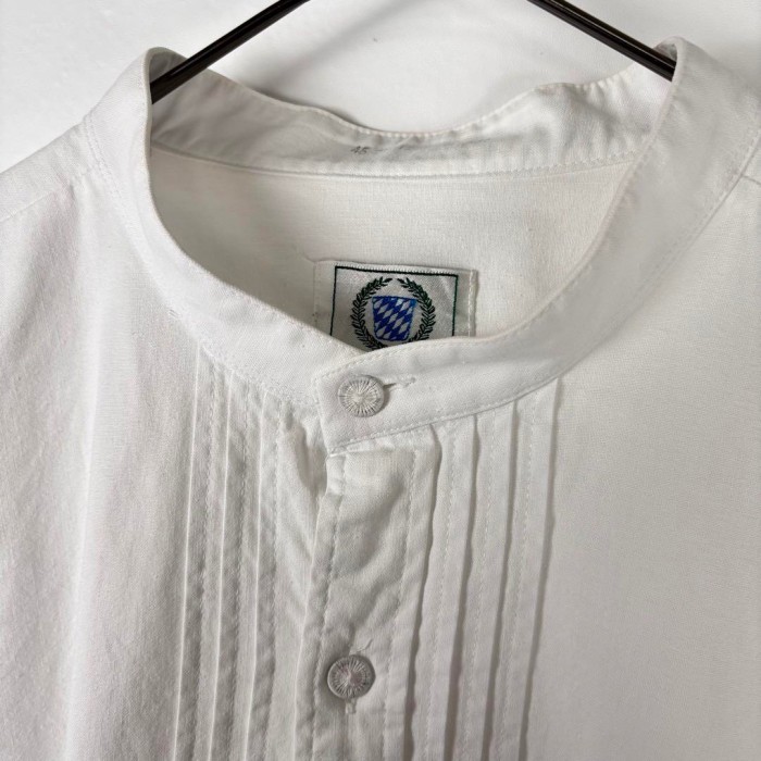 ユーロ チロリアンシャツ プルオーバー スモック スタンドカラー 刺繍 白 XL | Vintage.City 古着屋、古着コーデ情報を発信
