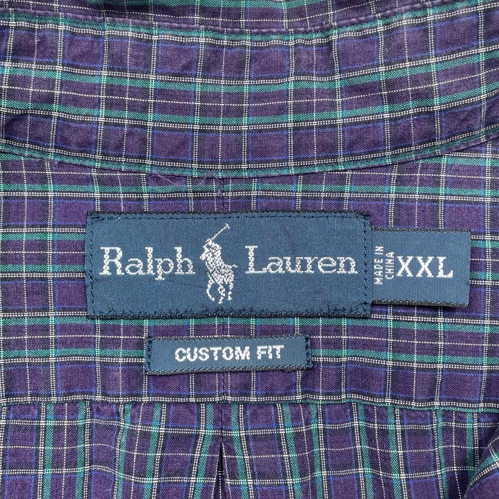 Ralph Lauren ラルフローレン CUSTOM FIT バイアスチェックシャツ メンズ2XL | Vintage.City 빈티지숍, 빈티지 코디 정보