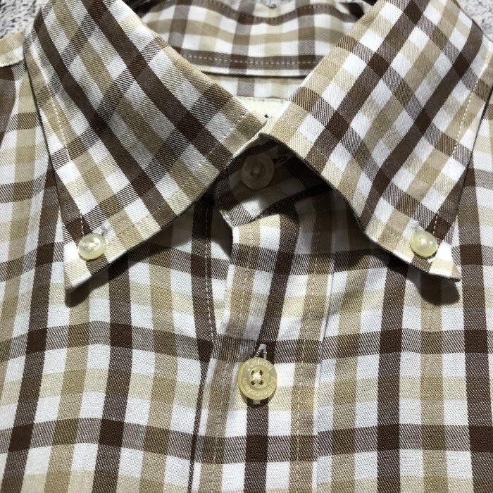 Aquascutum アクアスキュータム BDシャツ 半袖 チェック sizeL | Vintage.City 빈티지숍, 빈티지 코디 정보