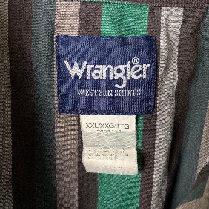 90s ラングラー シャツ 半袖 ストライプ ウエスタンシャツ グリーン 2XL | Vintage.City 빈티지숍, 빈티지 코디 정보