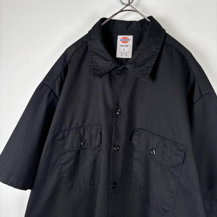 USA古着 Dickies ディッキーズ ワークシャツ 半袖 ブラック L | Vintage.City 古着屋、古着コーデ情報を発信