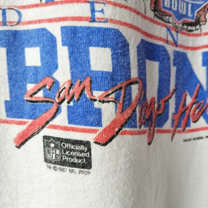 80s  USA製  NFL  スーパーボウル　ブロンコス　Tシャツ　アメコミ風　半袖　シングルステッチ　ヴィンテージ　アメカジ　ストリート　ユニセックス　一点物　古着 | Vintage.City 古着屋、古着コーデ情報を発信
