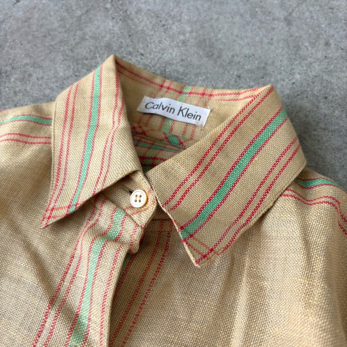 カルバンクライン セットアップ シャツ 麻100% レディース -#398 | Vintage.City 古着屋、古着コーデ情報を発信
