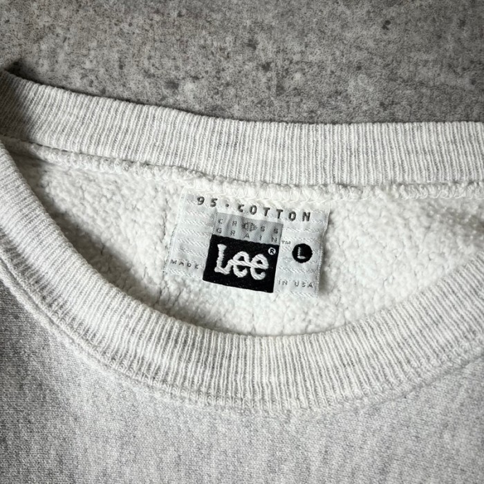 90s USA製 Lee 企業 ロゴ 刺繍 RWタイプ スウェット トレーナー L / 90年代 アメリカ製 オールド リバース 霜降り グレー | Vintage.City 古着屋、古着コーデ情報を発信