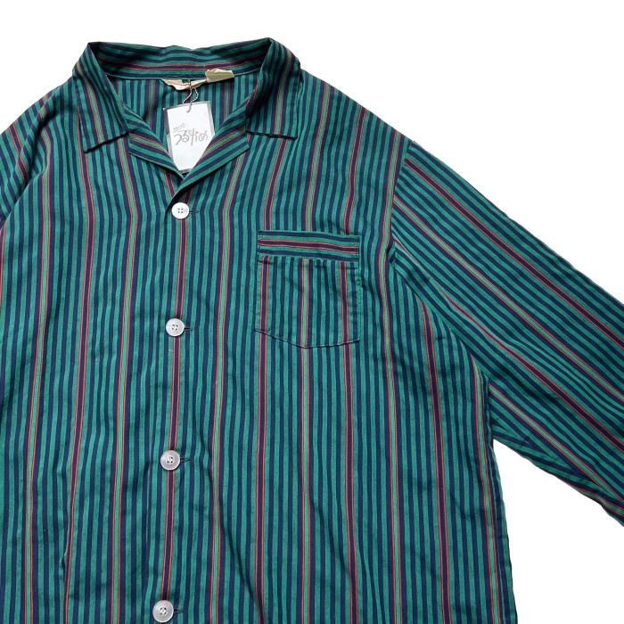 プレッピーストライプ パジャマシャツ | Vintage.City 古着屋、古着コーデ情報を発信