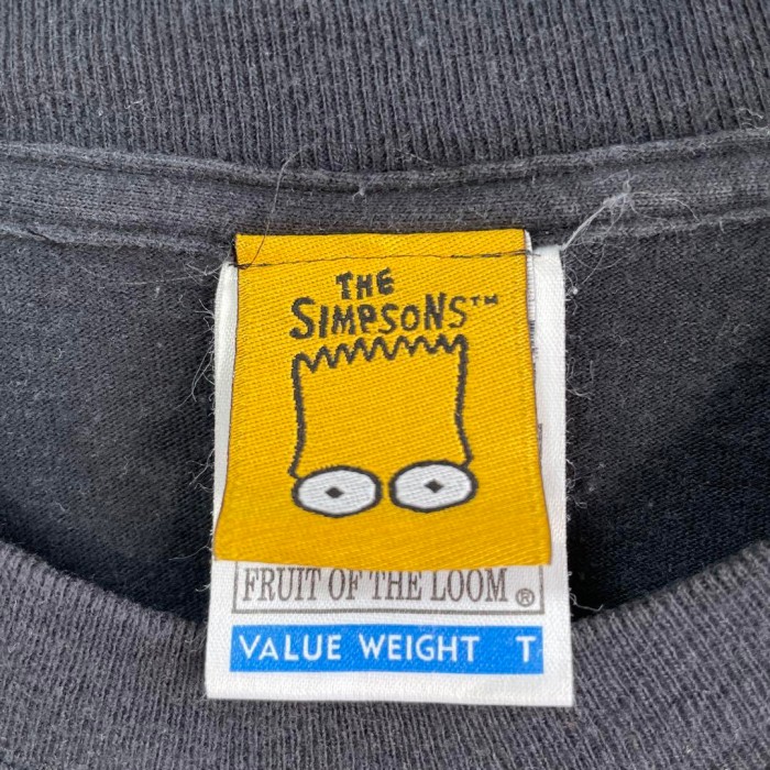 FRUIT OF THE ROOM THE SIMPSONS big logo print T-shirt size M 配送C　シンプソンズ　コピーライト 1999年　アメコミ | Vintage.City 빈티지숍, 빈티지 코디 정보