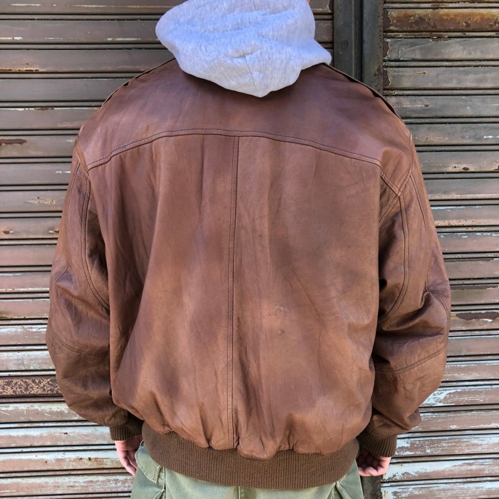 80s 90s Reed sportswear ヴィンテージ A-2 レザージャケット USA製 ライダース フライト ジャケット リード ヴィンテージ ブラウン R50 | Vintage.City Vintage Shops, Vintage Fashion Trends