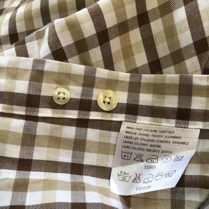 Aquascutum アクアスキュータム BDシャツ 半袖 チェック sizeL | Vintage.City 古着屋、古着コーデ情報を発信