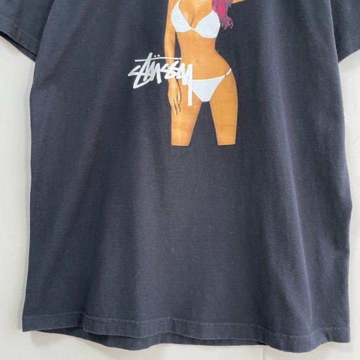 STUSSY cassette  bikini girl print T-shirt size M 配送C　ステューシー　カセットテープ　ビキニガールプリントTシャツ | Vintage.City Vintage Shops, Vintage Fashion Trends