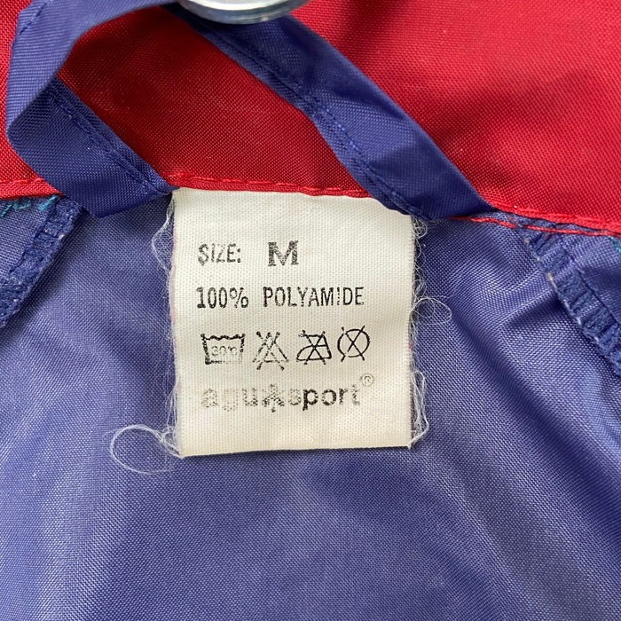 AGU SPORT ユーロ ナイロンジャケット 切り替えデザイン メンズL相当 | Vintage.City 古着屋、古着コーデ情報を発信