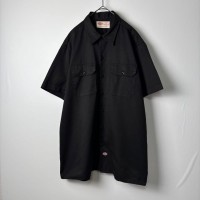 古着 Dickies シャツ 半袖 ワークシャツ ワンポイント ブラック XL | Vintage.City 빈티지숍, 빈티지 코디 정보