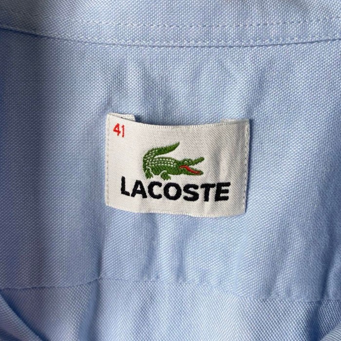 90s LACOSTE シャツ 長袖 ワンポイント ボタンダウン ブルー L | Vintage.City 古着屋、古着コーデ情報を発信