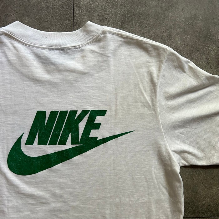 80s NIKE ナイキ tシャツ USA製 ホワイト 紺タグ バックプリント | Vintage.City 古着屋、古着コーデ情報を発信