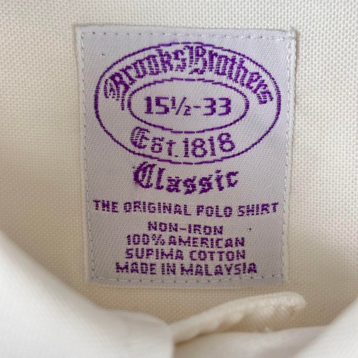 古着 ブルックスブラザーズ CLASSIC シャツ 長袖 白シャツ ホワイト M | Vintage.City 古着屋、古着コーデ情報を発信