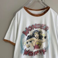 WONDER WOMAN print ringer T-shirt size L 配送C ワンダーウーマン　US古着　リンガーTシャツ　Y2K | Vintage.City 빈티지숍, 빈티지 코디 정보