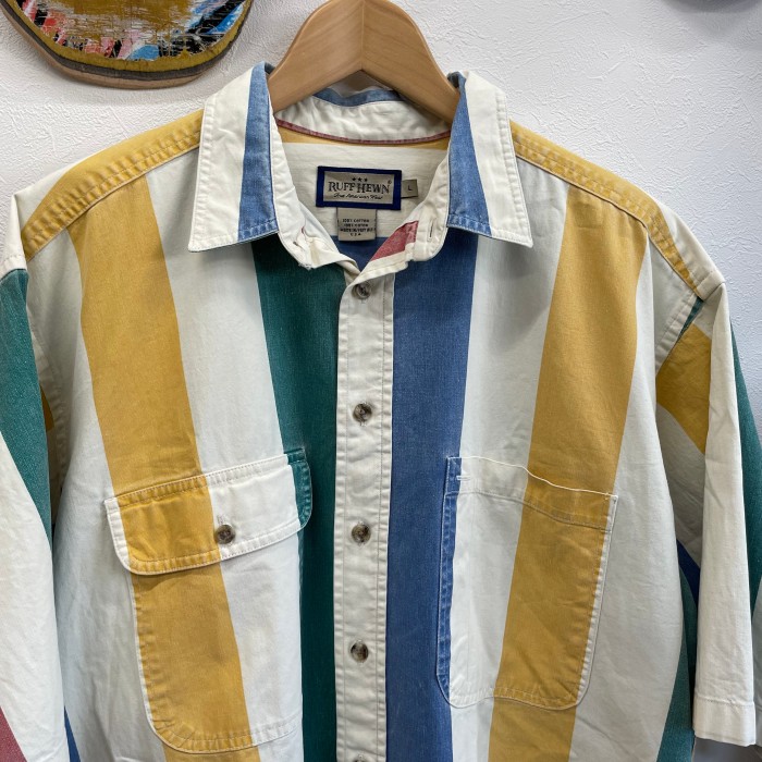 RUFF HEWN／USA製 ストライプ シャツ | Vintage.City 古着屋、古着コーデ情報を発信