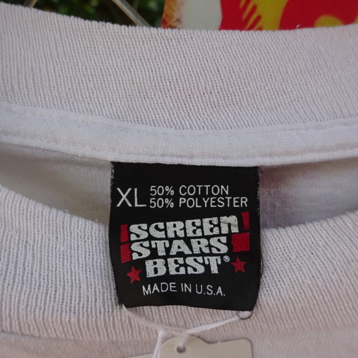 スクリーンスターズベスト 90s USA製 Tシャツ XL ホワイト イラストT 10018 | Vintage.City 빈티지숍, 빈티지 코디 정보