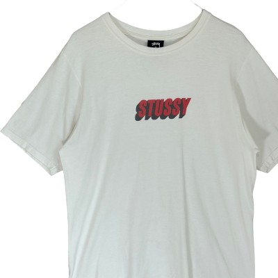 stussy ステューシー Tシャツ L プリントロゴ センターロゴ フラワー 