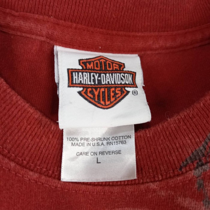 90s　アメリカ製　ハーレーダビッドソン　Tシャツ　半袖　プリント　オレンジ　L | Vintage.City 古着屋、古着コーデ情報を発信