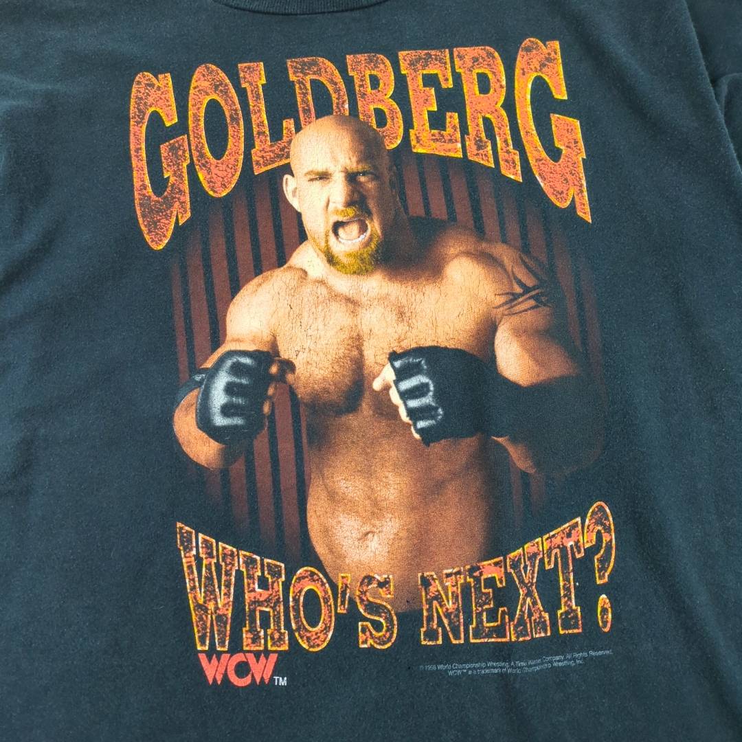 90s WCW ゴールドバーグ ヴィンテージTシャツ プロレス WWF WWE 