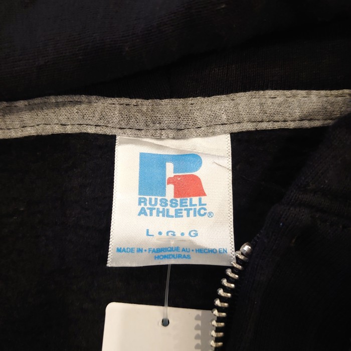 RUSSELL ATHLETIC print zip up sweat parka | Vintage.City 古着屋、古着コーデ情報を発信