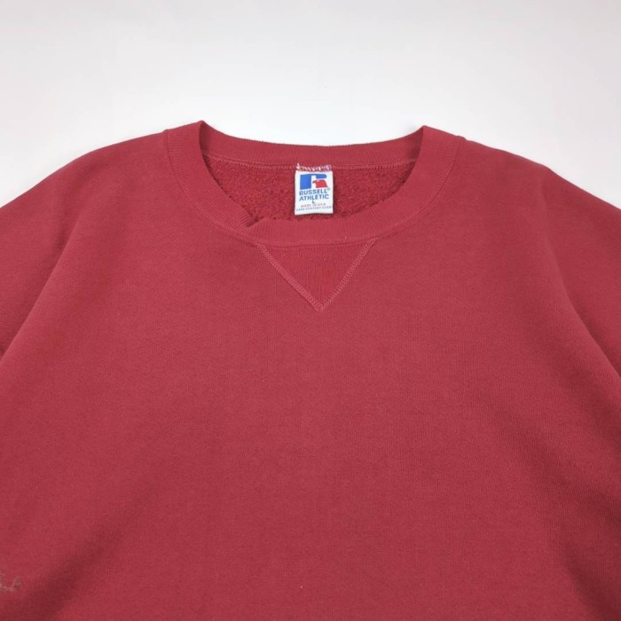 90s ラッセルアスレチック 前Vガゼット 無地スウェット アメリカ製 L RUSSELL ATHLETIC Vintage Sweatshirt | Vintage.City 빈티지숍, 빈티지 코디 정보