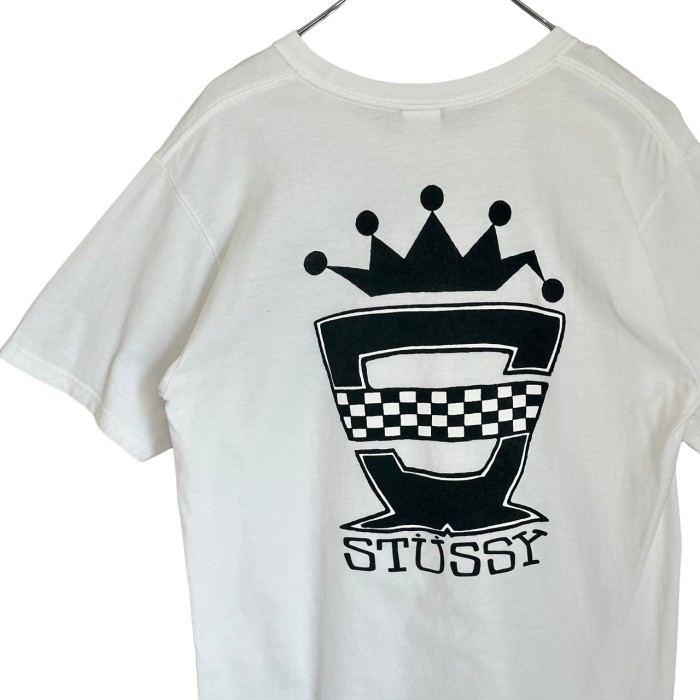 stussy ステューシー Tシャツ バックロゴ プリントロゴ クラウンロゴ 
