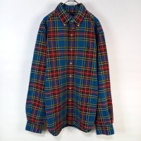 ラルフローレン　BDシャツ　チェック　ポニー　刺繍ロゴ　レッド　ブルー　M | Vintage.City 古着屋、古着コーデ情報を発信