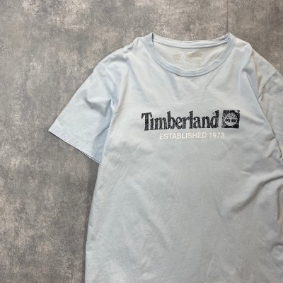 ティンバーランド　プリントロゴ　ブルー　Tシャツ | Vintage.City 古着屋、古着コーデ情報を発信
