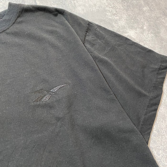 90's　リーボック　刺繍ワンポイント　ベクターロゴ　ブラック　Tシャツ | Vintage.City 빈티지숍, 빈티지 코디 정보