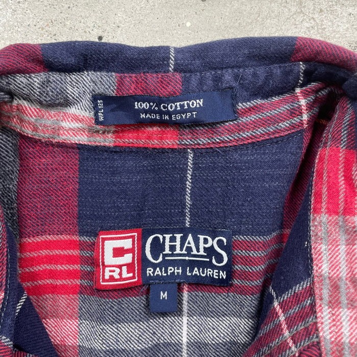 90年代 CHAPS Ralph Lauren チャップス ラルフローレン ランダムチェックシャツ ネルシャツ メンズXL相当 | Vintage.City 古着屋、古着コーデ情報を発信