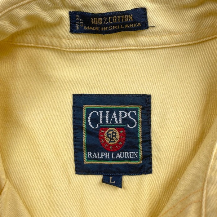 90年代 CHAPS Ralph Lauren チャップス ラルフローレン 長袖 コットンツイルシャツ メンズXL相当 | Vintage.City 古着屋、古着コーデ情報を発信