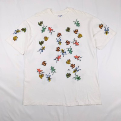 90s ヘインズ カエル 総柄 ヴィンテージTシャツ アート ダンギルバート Vintage Hanes Dan Gilbert T Shirt シングルステッチ | Vintage.City Vintage Shops, Vintage Fashion Trends
