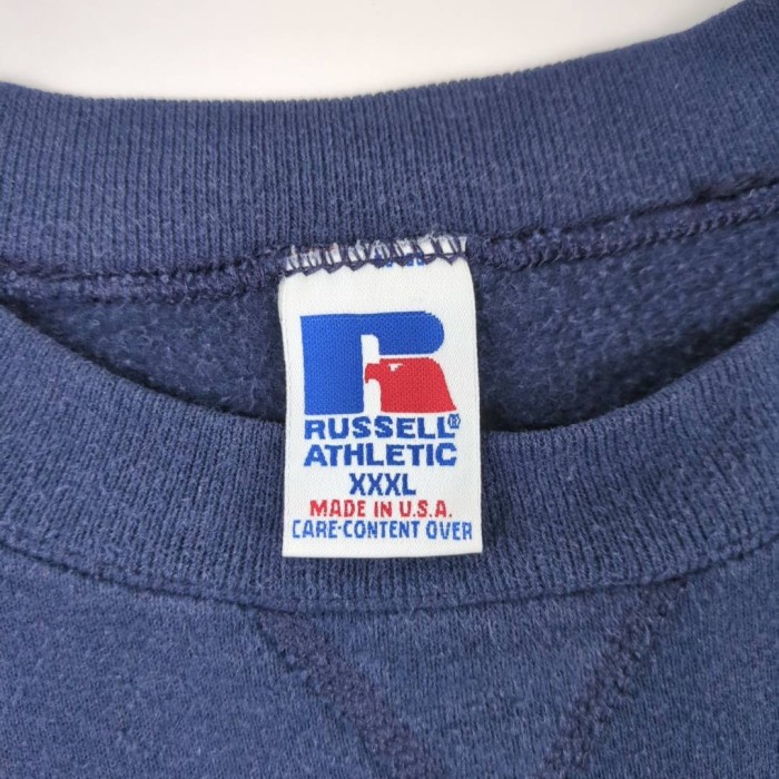 希少 90s ラッセルアスレチック 前Vガゼット アメリカ製スウェット XXXL RUSSELL ATHLETIC Sweatshirt Made In USA | Vintage.City 빈티지숍, 빈티지 코디 정보
