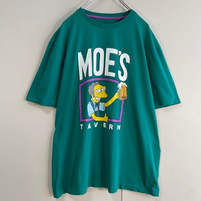 THE SIMPSONS MOE′S TAVERN print T-shirt size 3XL 配送C　シンプソンズ　オーバーサイズ　アースカラー | Vintage.City 古着屋、古着コーデ情報を発信