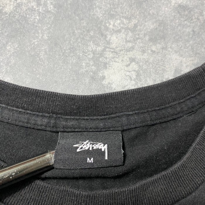 stussy　ステューシー　ショーンフォント　バックプリント　ブラック　Tシャツ　ロンT | Vintage.City 古着屋、古着コーデ情報を発信