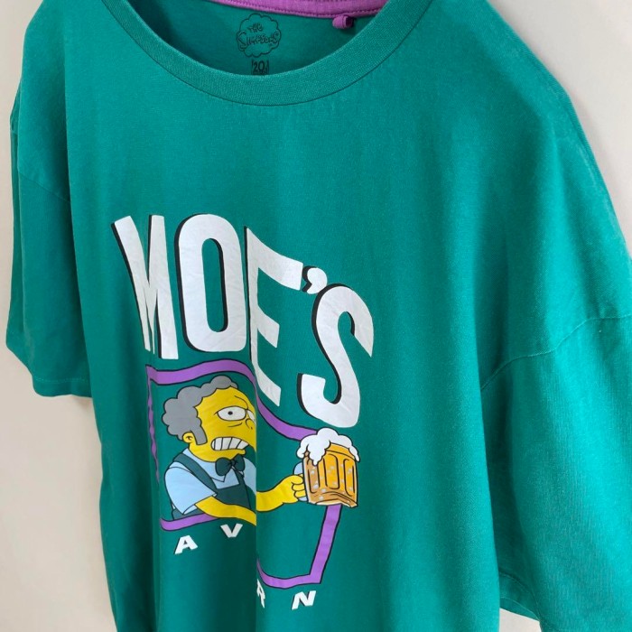 THE SIMPSONS MOE′S TAVERN print T-shirt size 3XL 配送C　シンプソンズ　オーバーサイズ　アースカラー | Vintage.City 古着屋、古着コーデ情報を発信