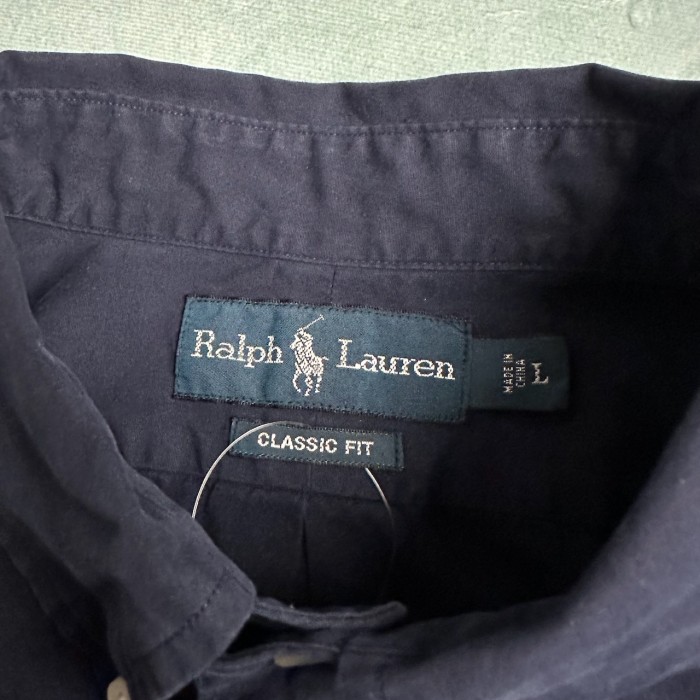 90s~　Ralph Lauren　ボタンダウン　長袖シャツ　ネイビー | Vintage.City 古着屋、古着コーデ情報を発信