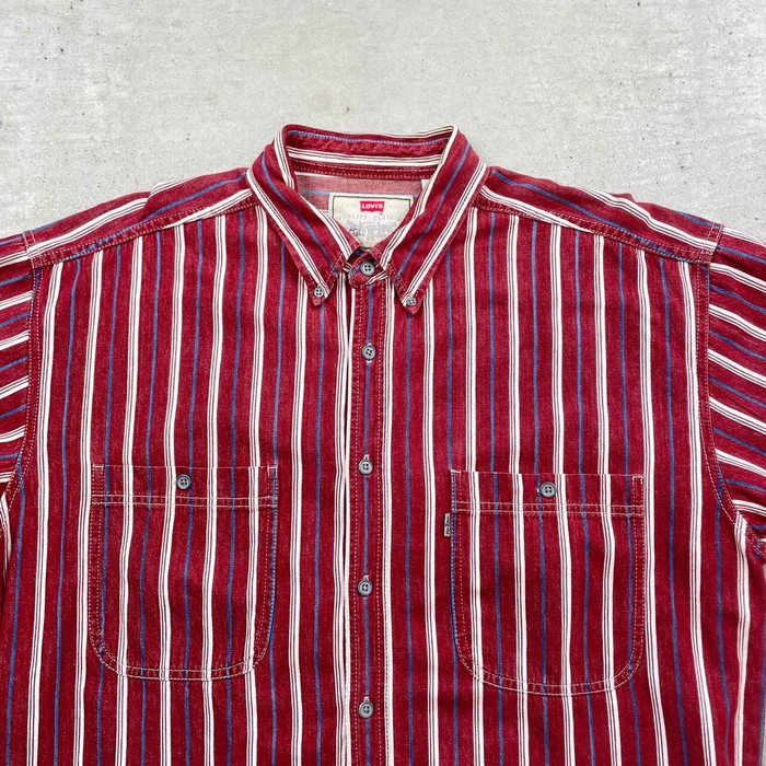90年代 Levi's リーバイス ストライプシャツ ボタンダウンシャツ メンズXL相当 | Vintage.City 古着屋、古着コーデ情報を発信