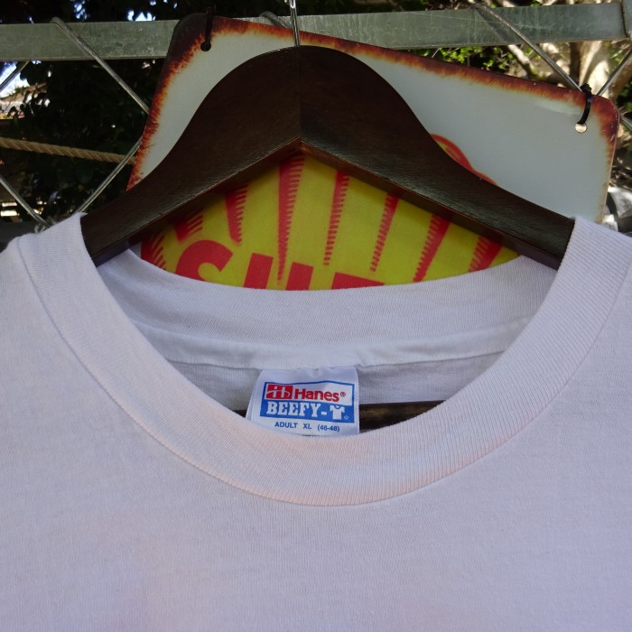 ヘインズ Tシャツ XL ホワイト シングルステッチ ハート イラストプリント 10035 | Vintage.City 古着屋、古着コーデ情報を発信
