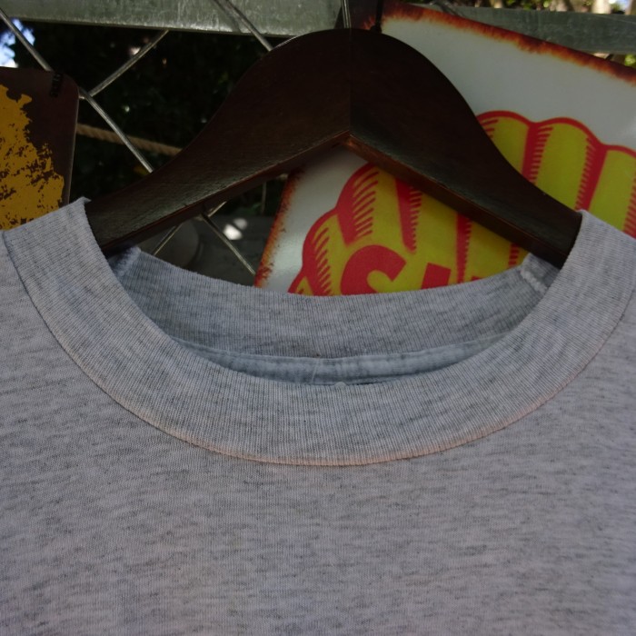 フルーツオブザルーム 90s Tシャツ USA製 L グレー ポイントイラスト 10036 | Vintage.City 古着屋、古着コーデ情報を発信