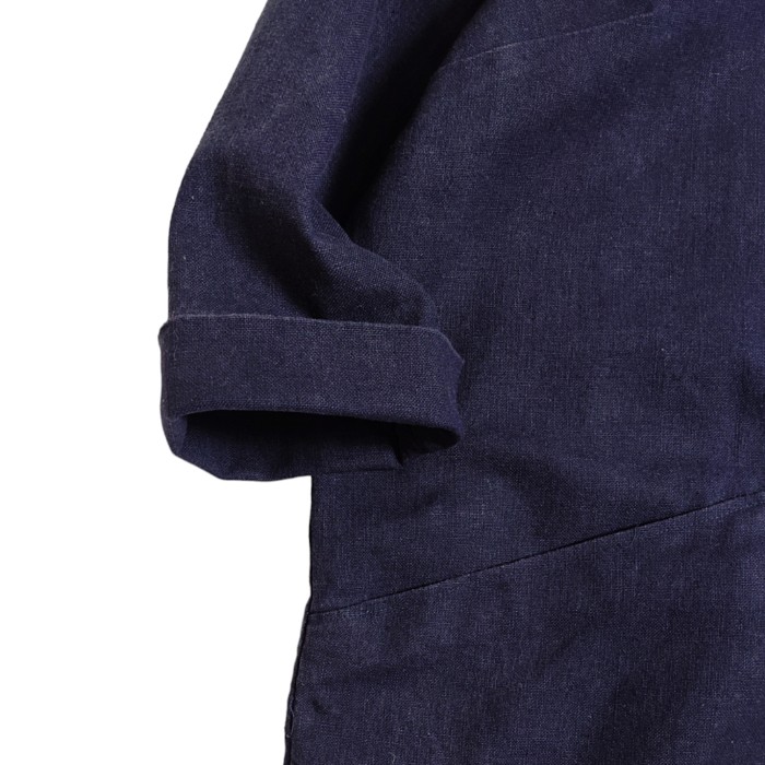 UNKNOWN / Designed Linen No Collar Jacket | Vintage.City 빈티지숍, 빈티지 코디 정보