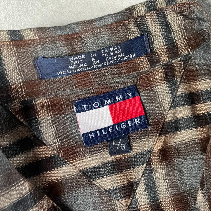 90's  Tommy Hilfiger  rayon  shirt | Vintage.City 古着屋、古着コーデ情報を発信