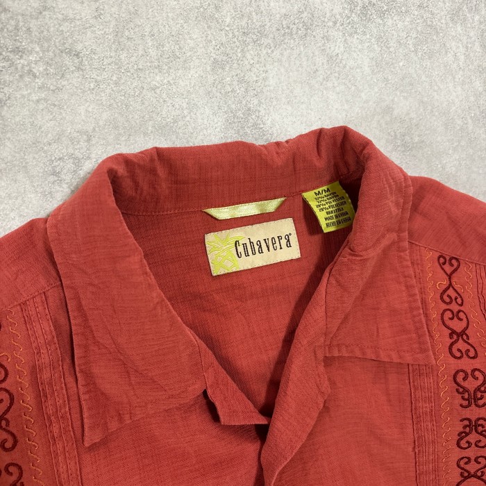 Cubavera 半袖　刺繍デザイン　オープンカラー　シャツ　古着　ヴィンテージ | Vintage.City 빈티지숍, 빈티지 코디 정보